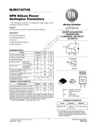 MJB5742T4G Datasheet Cover