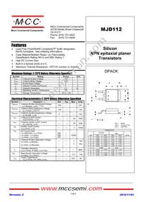 MJD112-TP Datasheet Cover