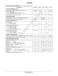 MJE13003G Datasheet Page 2