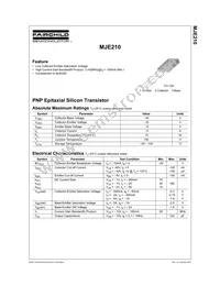 MJE210STU Datasheet Page 2