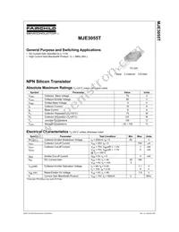 MJE3055TTU Datasheet Page 2