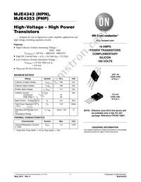 MJE4353G Datasheet Cover