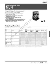 MJN1CF-AC240 Datasheet Cover
