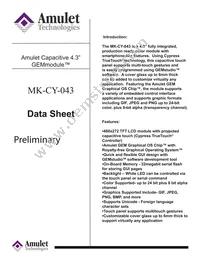 MK-CY-043 Datasheet Cover