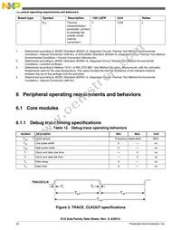 MK10DN512VLL10 Datasheet Page 22