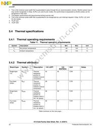 MK10DX128VMD10 Datasheet Page 22