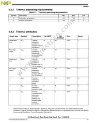 MK10DX256ZVLQ10R Datasheet Page 21