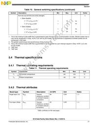 MK10DX32VFM5 Datasheet Page 21