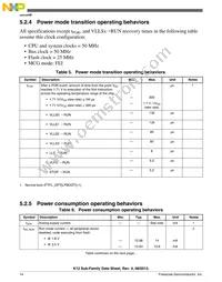 MK12DX128VMC5 Datasheet Page 14