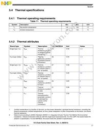 MK12DX128VMC5 Datasheet Page 21