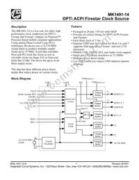 MK1491E-14RTR Datasheet Cover