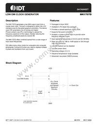 MK1707DLFTR Datasheet Cover