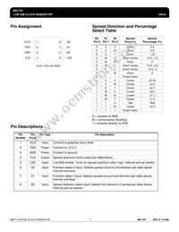 MK1707SITR Datasheet Page 2