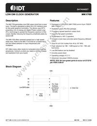 MK1709STR Datasheet Cover