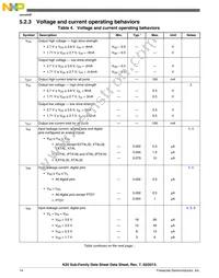 MK20DN512ZVLK10 Datasheet Page 14