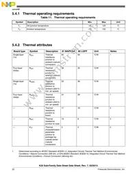 MK20DN512ZVLK10 Datasheet Page 22