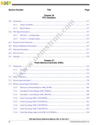 MK20DN512ZVMB10 Datasheet Page 22