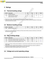 MK20DN512ZVMD10 Datasheet Page 11