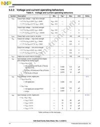 MK20DX128VLQ10 Datasheet Page 14