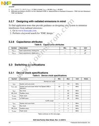 MK20DX256VLK10R Datasheet Page 20