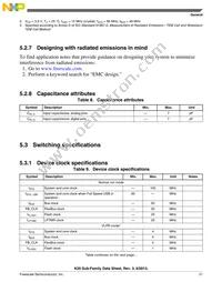 MK20DX256VLQ10R Datasheet Page 21