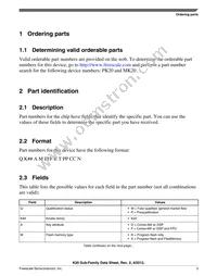 MK20DX256VML7 Datasheet Page 3