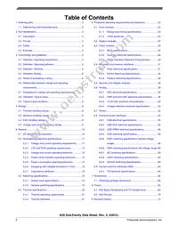 MK20DX64VMB7 Datasheet Page 2