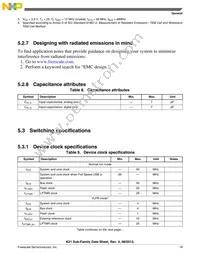 MK21DX256VMC5 Datasheet Page 19