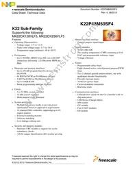 MK22DX256VLF5 Datasheet Cover