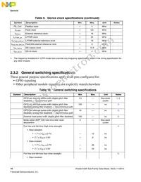 MK22FN1M0VLK12 Datasheet Page 16