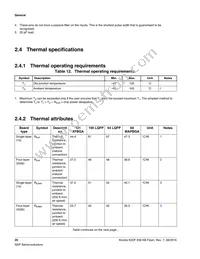 MK22FN256VLL12R Datasheet Page 20