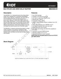 MK2302S-01TR Datasheet Cover