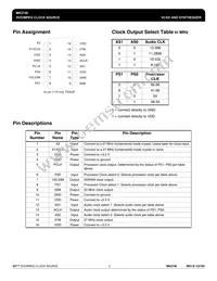 MK2746GTR Datasheet Page 2