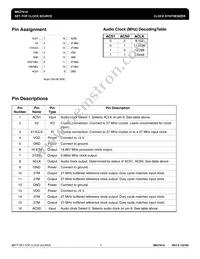 MK2761ASTR Datasheet Page 2