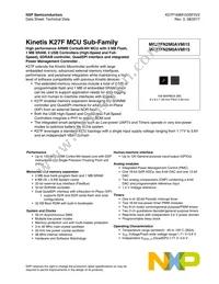 MK27FN2M0AVMI15 Datasheet Cover