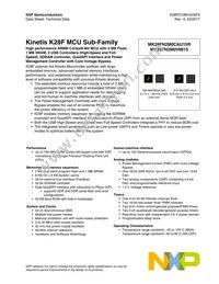 MK28FN2M0VMI15 Datasheet Cover