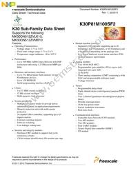 MK30DN512ZVLK10 Datasheet Cover