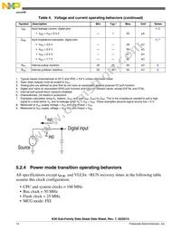 MK30DN512ZVLK10 Datasheet Page 14
