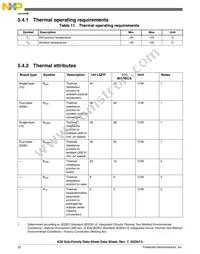 MK30DX256ZVMD10 Datasheet Page 22