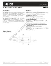 MK3200STR Datasheet Cover