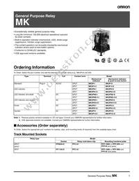 MK3PN-5-S-DC6 Datasheet Cover