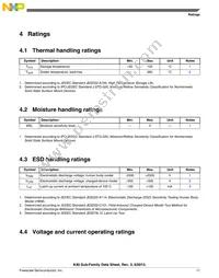 MK40DN512VLK10 Datasheet Page 11