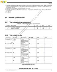 MK40DN512VLK10 Datasheet Page 23