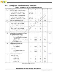 MK40DN512ZVLL10 Datasheet Page 14