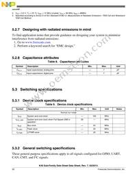 MK40DN512ZVLL10 Datasheet Page 20