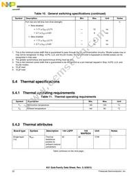 MK51DN512CLQ10 Datasheet Page 22