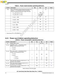 MK51DN512ZCLL10 Datasheet Page 16