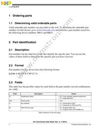 MK51DX128CLH7 Datasheet Page 4