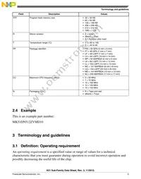 MK51DX128CLH7 Datasheet Page 5