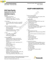 MK52DN512CMD10 Datasheet Cover